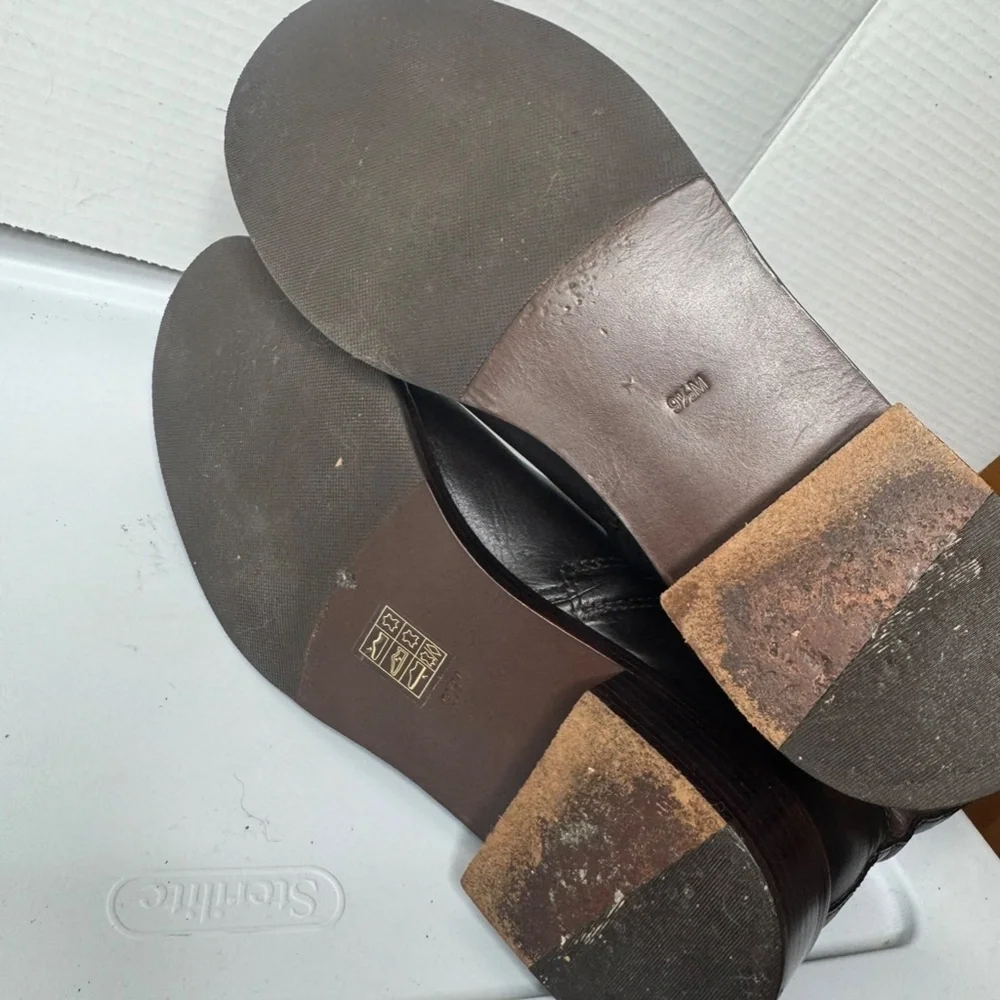 Tory Burch Brown Leather Riding Boots - Picture 9 of 15